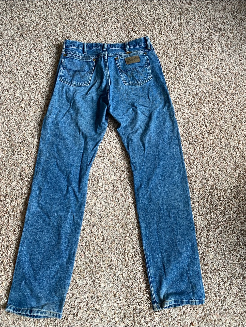 Wrangler Men's George Straight Bootcut Jeans in Blue Denim